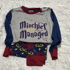 Warner Bros. Mischief Managed Women’s Pajamas - Gray, Navy, and Red